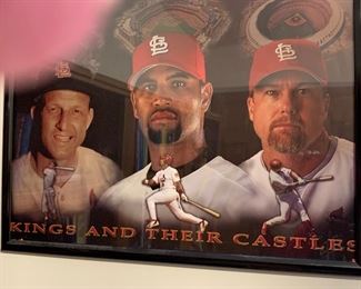 Framed poster of SL greats
