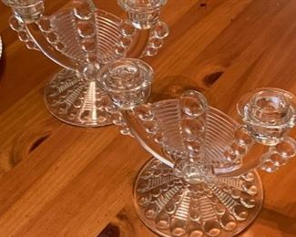 Pair of vintage candle holders