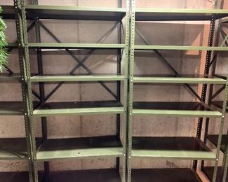 Commercial grade shelving - there are 10 available