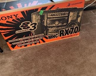 3 piece Sony stereo set up with everything you need.