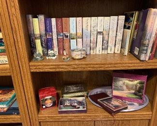 Large collection of Thomas Kincaid books and artifacts