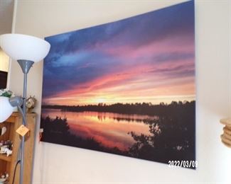 canvas, shot of lake Balboa