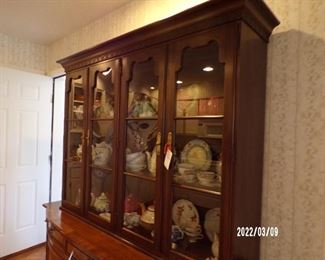 china hutch, teapot collection
