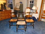 set of 4 Hitchcock chairs