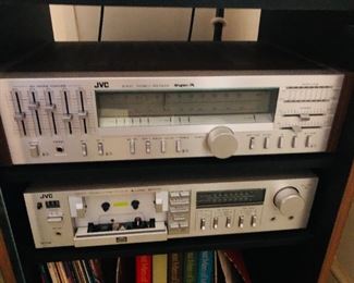 Vintage stereo and record player