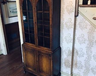 Antique double door bookcase 