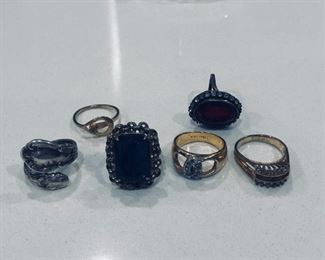 Sterling Rings and Gold