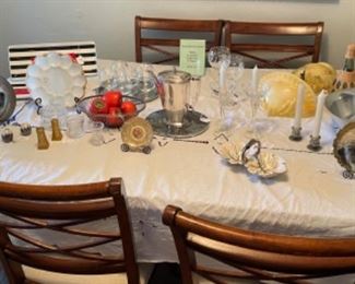 Dining room table and chairs