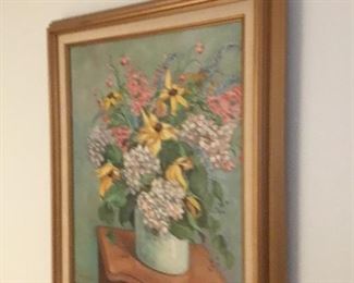 Signed framed art $25