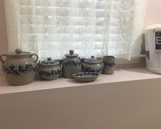 Painted Stoneware set $50/set