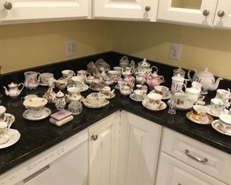 Teacups and glassware - $100 for all