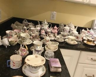 Teacups and glassware - $100 for all