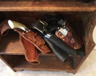 Vintage Toy guns and holsters $10 each