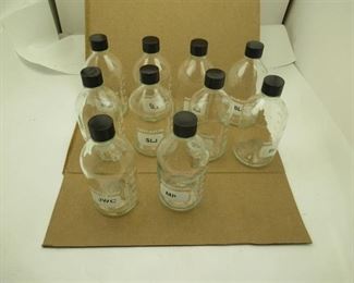 Lot of 10 Wheaton Graduated 500ml Bottles with lids