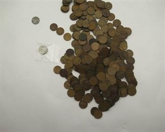Around 350+ Wheat Pennies