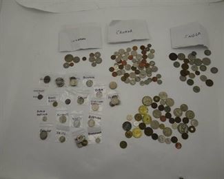 Large Foreign Coin Lot