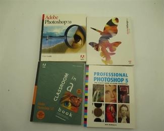 4 Adobe Books  3 PhotoShop 1 Indesign