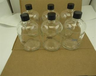 6 1000ml Stubby narrow neck Lab Storage bottles