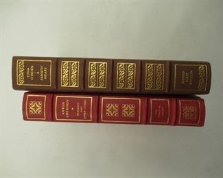 2 Leather Bound Books, one signed Chekhov and O'Brien