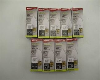 9 40 Watt Clear Torpedo Bulbs