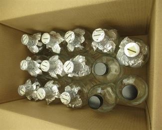 14 Lab Storage Bottles, 1000ml Graduated w/Caps