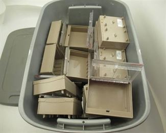 Box of Drawer Cases  for Medical Cabinets, Includes tote