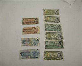Canadian Paper Money  20 Dollars total