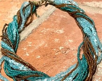 $20; multi strand Coldwater Creek beaded necklace