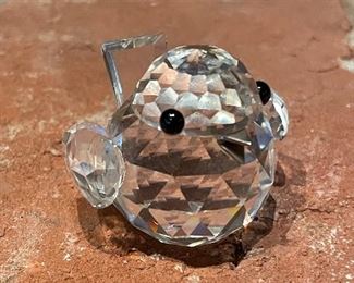 SOLD $28; Swarovski crystal bird; 2” x 1.5”