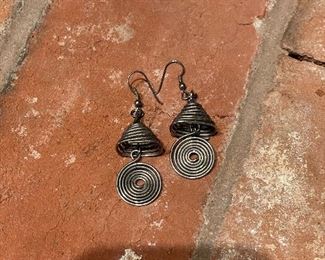 $8; wire, drop earrings