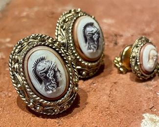 $40; vintage cuff links and tie clip