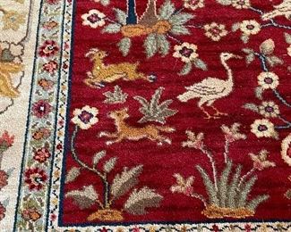 close up of Emperor’s Hunt rug