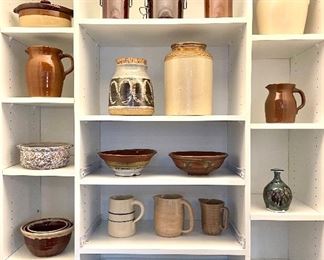 lots of hand-made pottery; varying prices