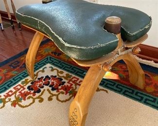side view of footstool