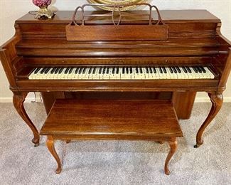 $500; vintage Kimball upright piano with bench; You Move! 57”w x 25”d x 37”h