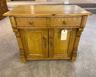 SOLD       $100; vintage French pine end table