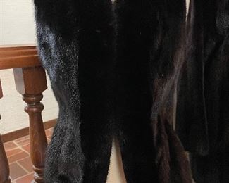 $250; fur vest with black trim from  Hopper’s Furs