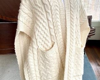 $30; Irish wool cape with pockets on both sides; made by Aran Sweater Makers