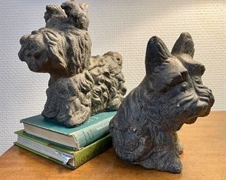 $24 each; two Scottie dog statues
