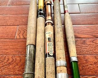$20-$200; variety of vintage fly and casting rods with range of lengths and prices