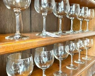 Stemware available in sets. 