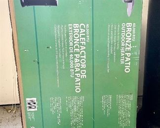 New in box, outdoor heater. One also available out of box, gently used. 
