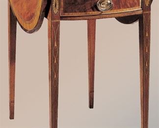 Stickley Pembroke Table  - 437.   Pembroke 96-9328.  H28xW19xD28. Solid Brass Hardware.                            $425