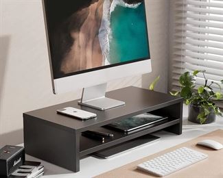 Computer Monitor Riser.  21" 2 Tier Shelves                    $25