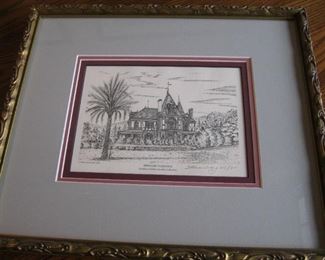 Signed Wine Country Prints - Beringer Vineyards        $25