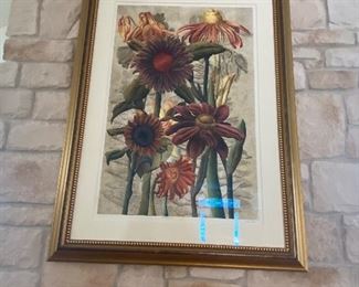Linda Tullis signed, framed and numbered art