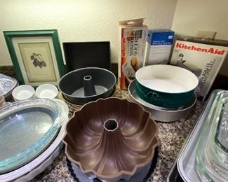 Springforms, bundt and kitchen aid mixer pasta attachment, mandoline slicer