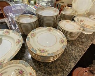 Noritake Vintage not complete set but plenty of plates, bowl, casserole amd platter