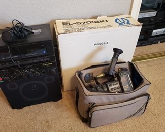 camcorder karaoke turntable