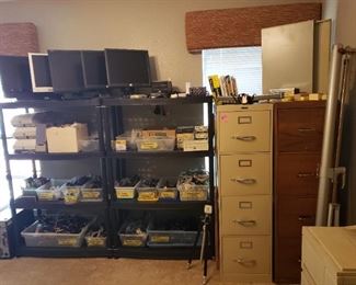 electronics computer building accessories cables wires filing cabinets monitors